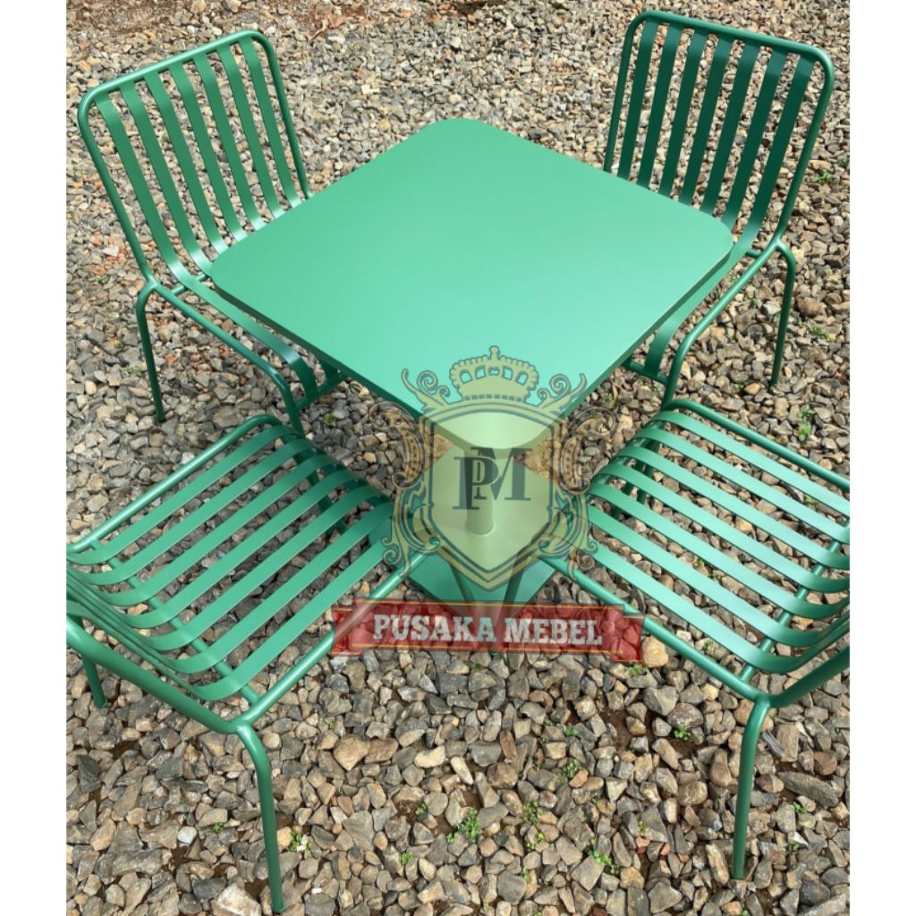 set meja kursi caffe besi model vintage, kursi meja makan garden outdoor besi model minimalis