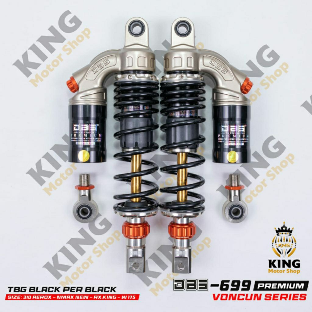 Shock tabung DBS 699 SERIES AEROX - NMAX - PCX - JUPITER - RX KING - SUPRA SHOCK TABUNG DBS KLIK FUN