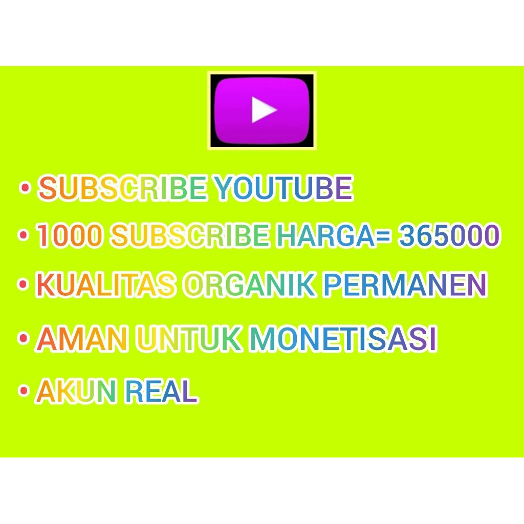 jasa subscribe YouTube permanen