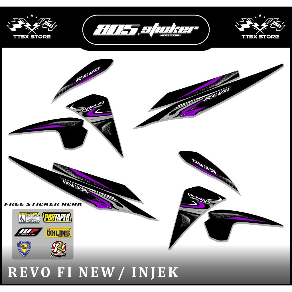 STIKER STRIPING REVO FIT NEW INJEKSI/STRIPING MOTOR REVO FIT NEW/REVO INJEKSI