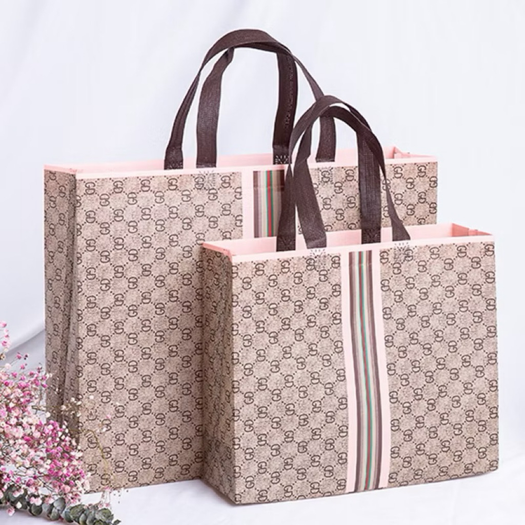 shopping bag goodie bag tas spunbond waterproof motif