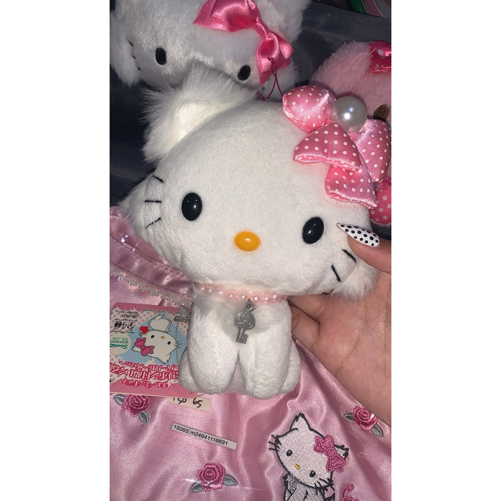 charmmy kitty polkadot pink ribbon VINTAGE