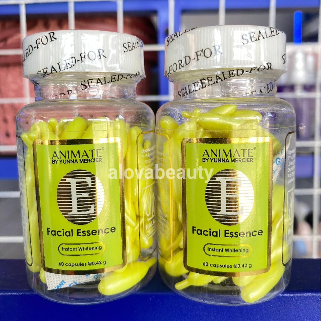Animate Facial Essence Serum Vitamin E isi 60 Kapsul / Animate Kapsul / Animate Kapsul Ori Bpom