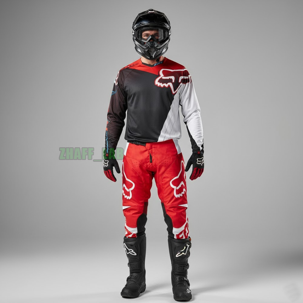 Setelan Motor Trail Original Fox Racing 360 Flight & 180 Pants Jersey & Celana Pakaian Motor cross