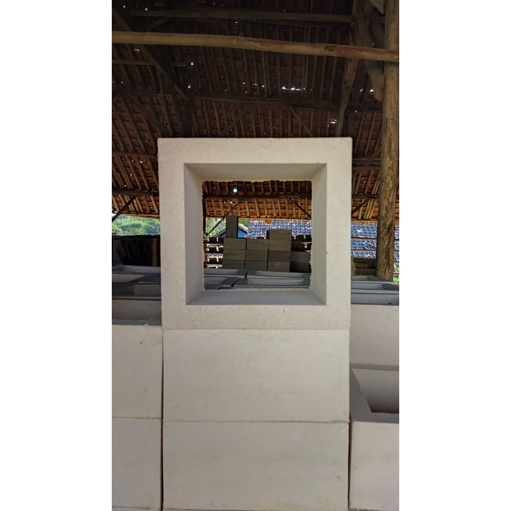 Roster sekat ruangan/ roster minimalis sekat ruangan kotak polos/ roster beton