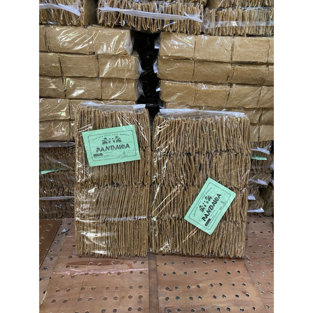 [2.5kg]  KERUPUK PULI/GENDAR MENTAH RASA BAWANG "PANDAWA" KHAS MADIUN