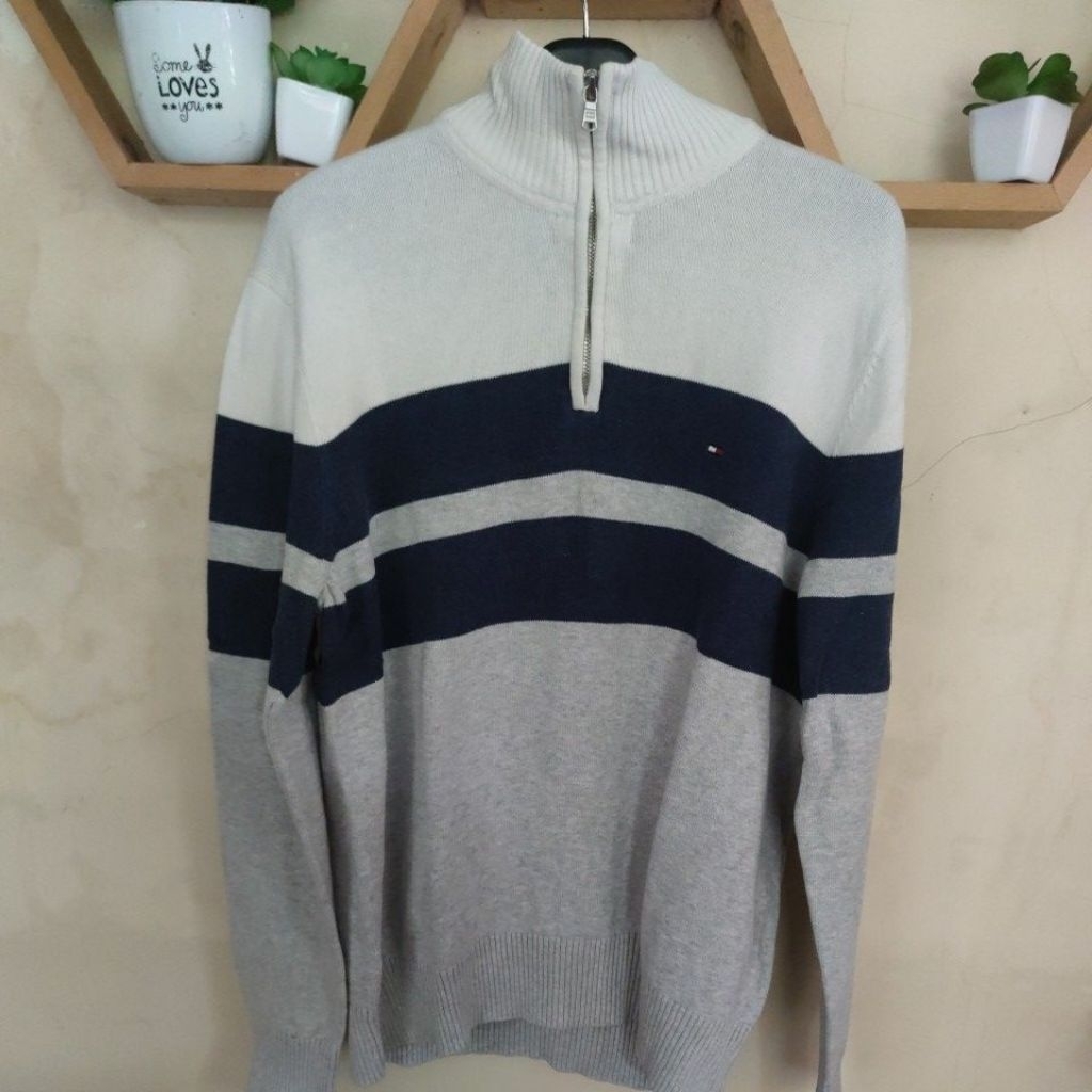 Halfzip Rajut Tommy Hilfiger