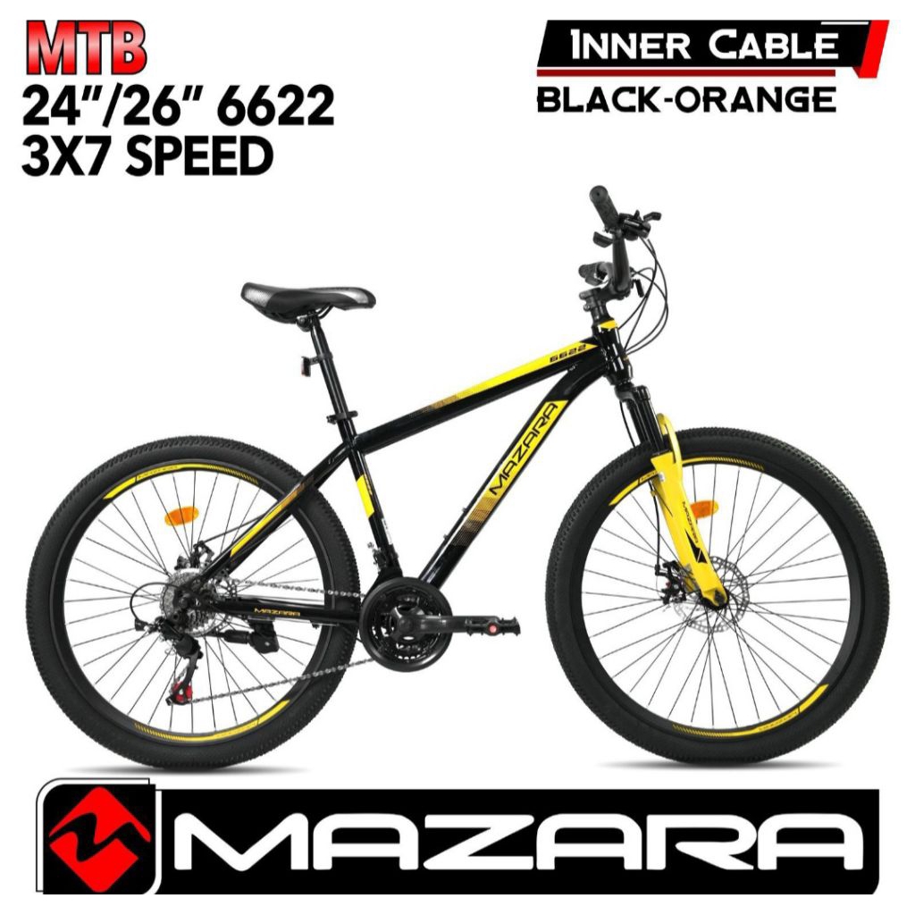 SEPEDA MTB GUNUNG MAZARA BY PACIFIC 24 INCH CAKRAM 21SP