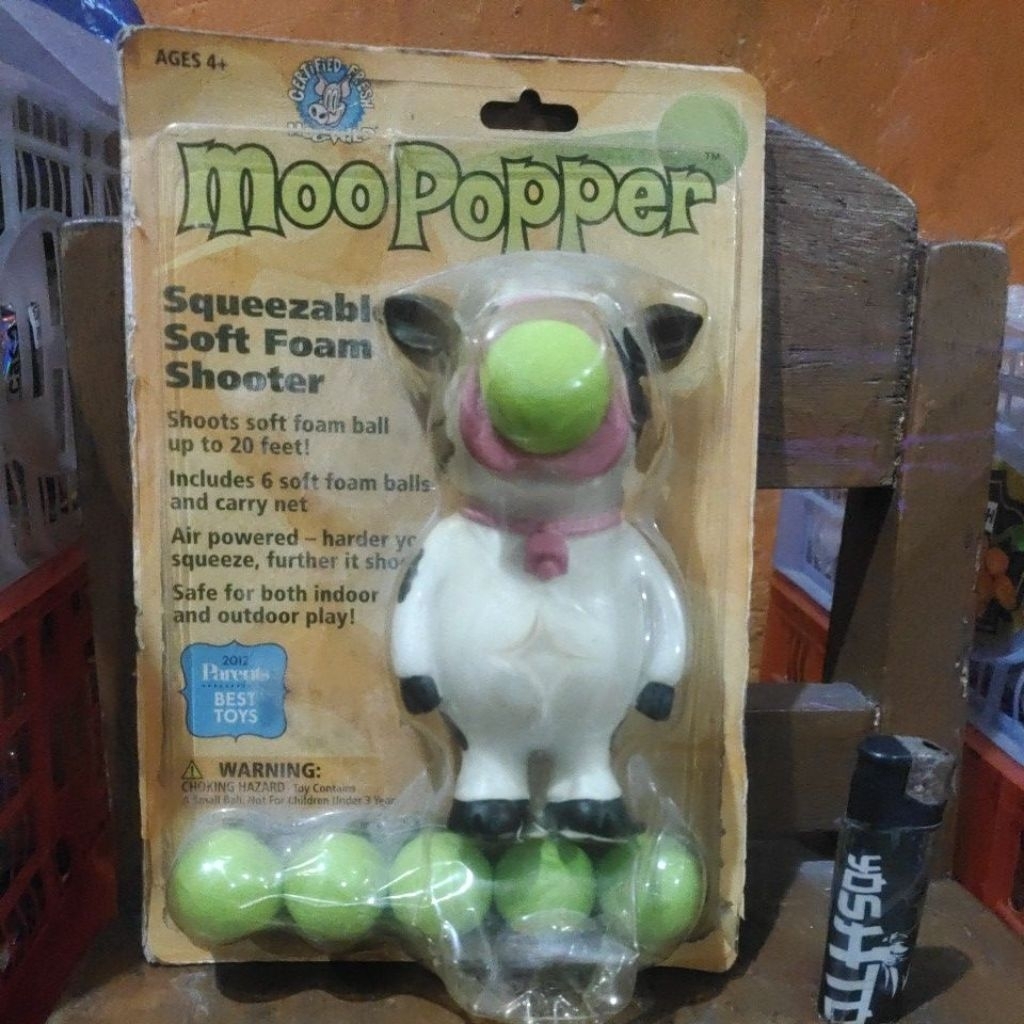 Hog Wild Moo Popper Squeezable Soft Foam Shooter 2013