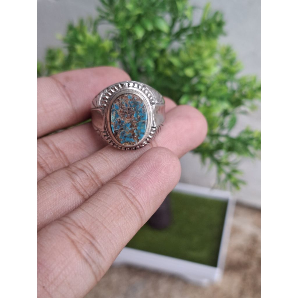 PIRUS PERSIA WARNA BIRU RING ALPAKA SUPERR
