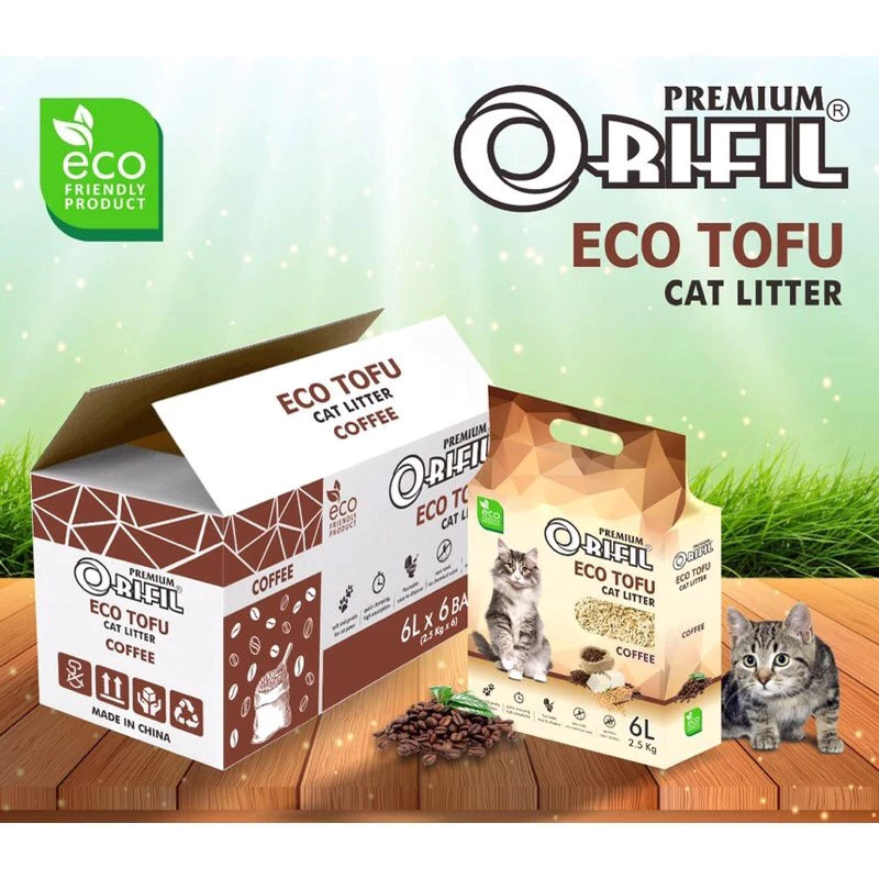 Pasir Tofu Orifil / Chiro Plus Cat Litter Cat Sand Gumpal wangi ECO FRIENDLY 7lt