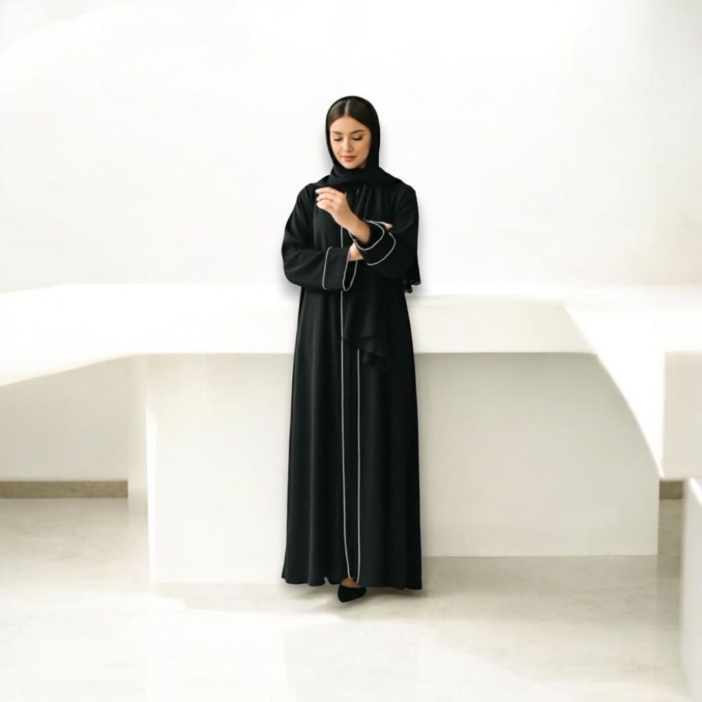 Medina Abaya / Abaya Hitam Turkey Moderen Remaja