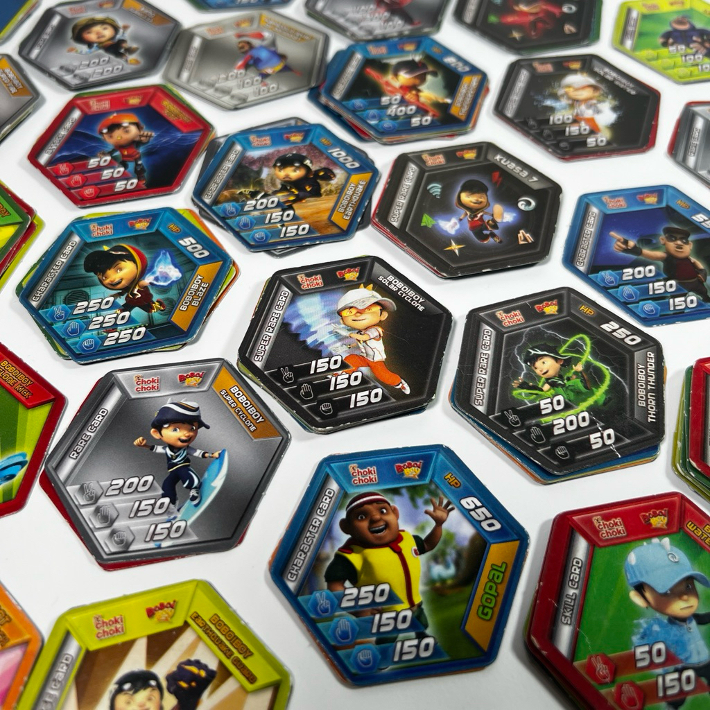 BUNDLING Choki-Choki Boboiboy Card Hexagon 2016
