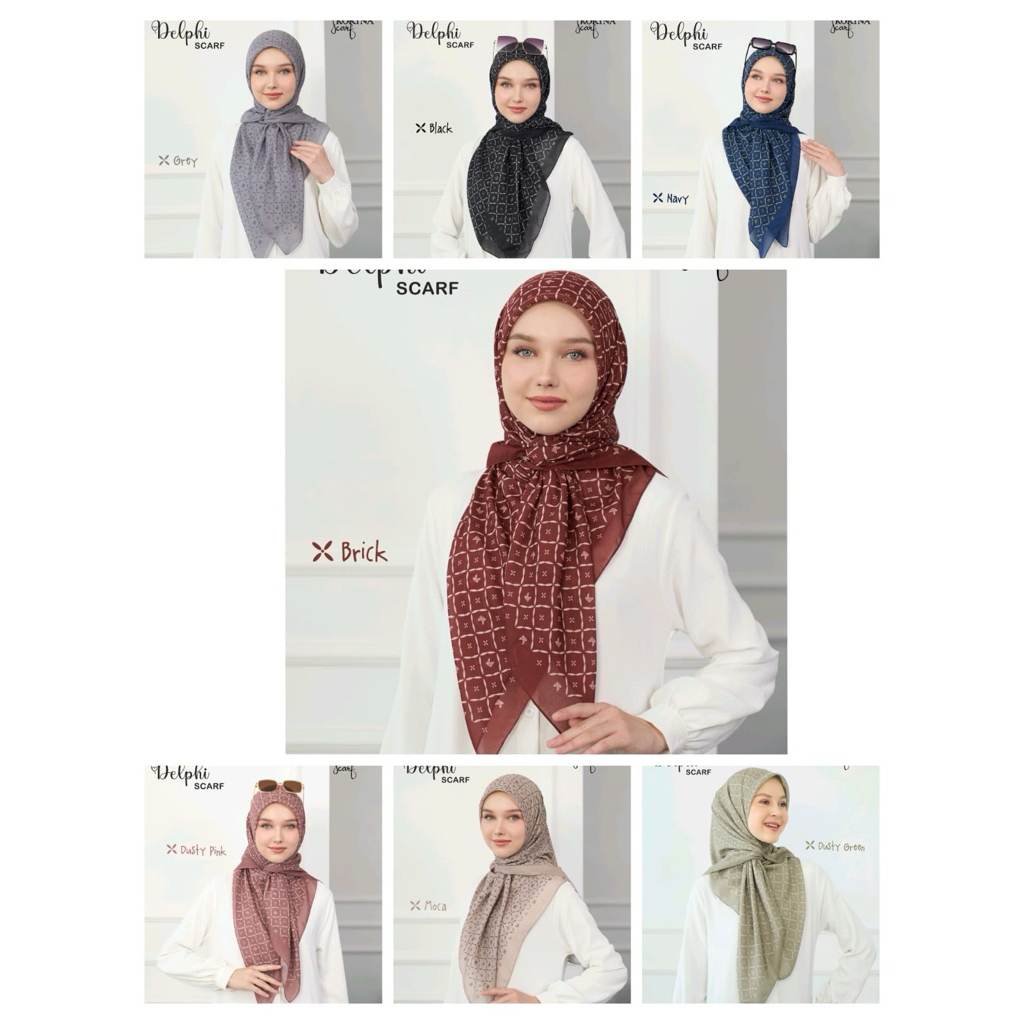 Korina scarf Terbaru / Delphi scarf Korina (READY STOCK)