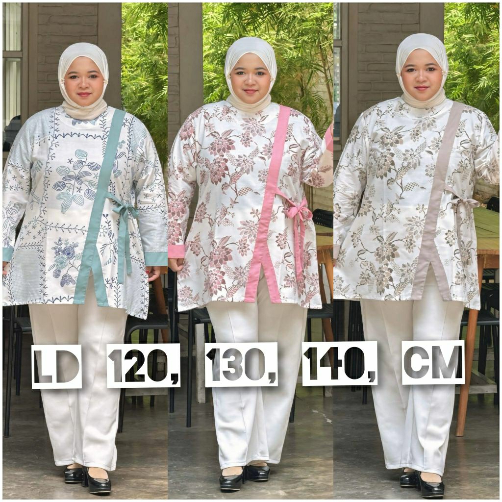 ATASAN BATIK WANITA JUMBO ,SERAGAMAN BATIK WANITA JUMBO,