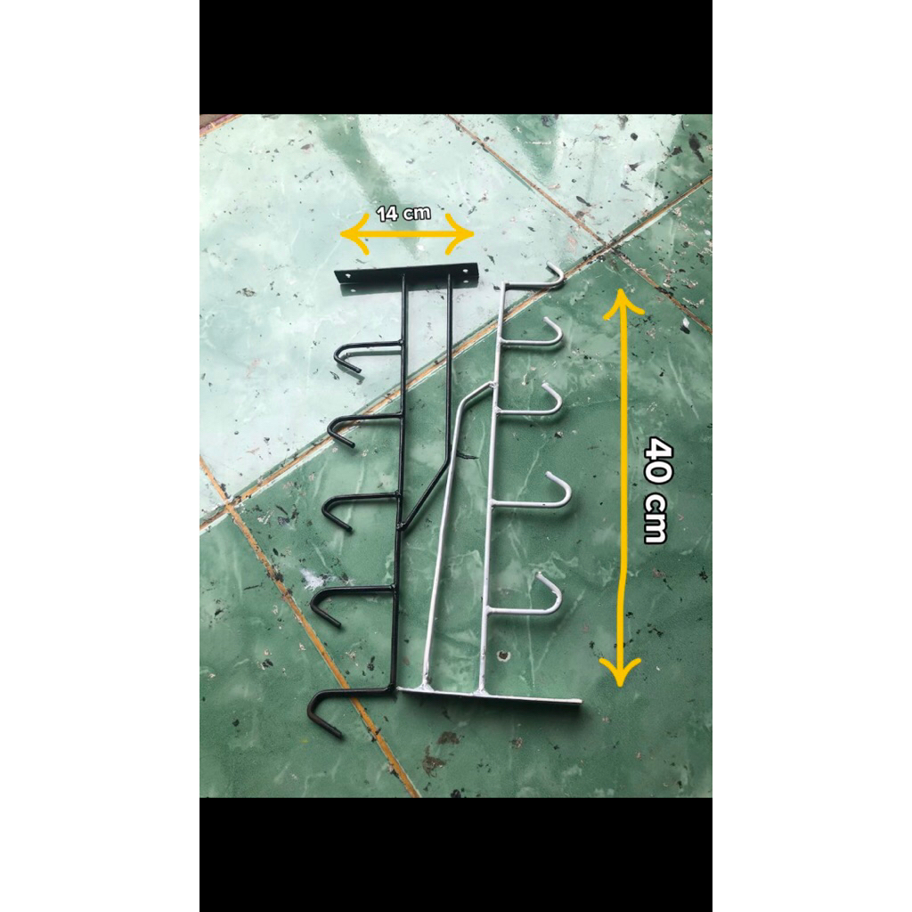 rak gantungan panci serbaguna / rak gantungan panci estentik