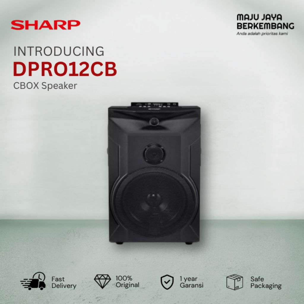 SHARP CBOX DPRO12CB SPEAKER BLUETOOTH KARAOKE