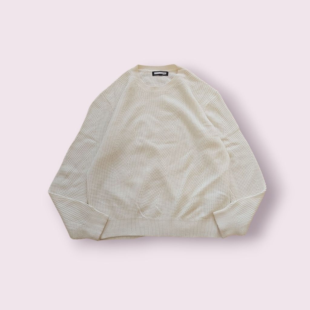 knitwear sweater rajut waffle knit unisex