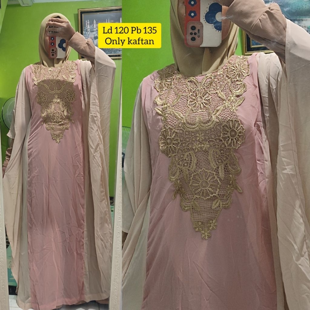 Preloved Kaftan Ceruty Bordir (Kaftan Saja)