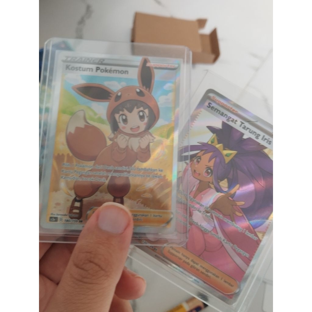 kartu pokemon kostumpokemon + iris win bid 300