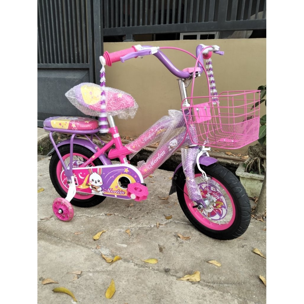 SEPEDA 12, SEPEDA CEWEK, SEPEDA 12 INCH ANAK PEREMPUAN, SEPEDA CEWEK KERANJANG, CTB 12, SEPEDA 12 IN