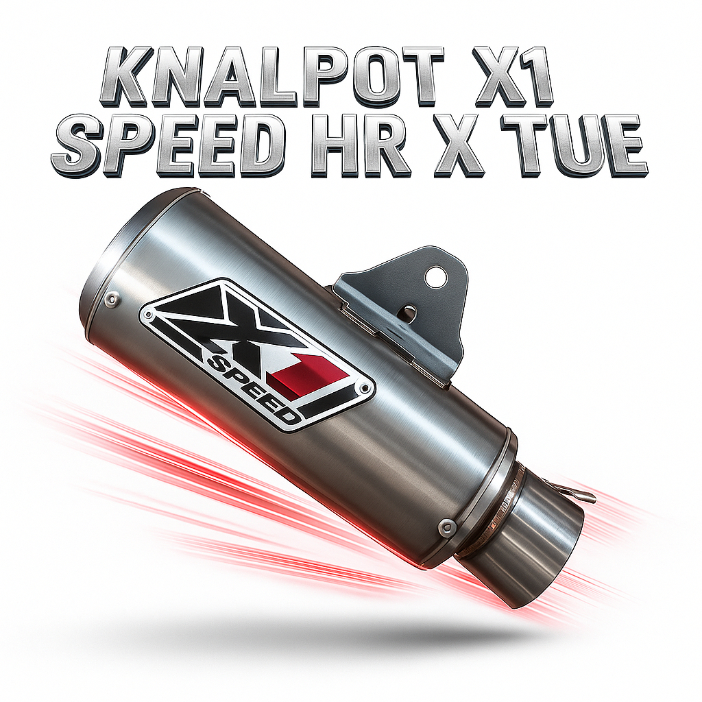 KNALPOT X1 SPEED HR X TUE SILVER ORIGINAL