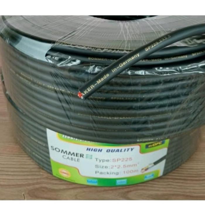 (JUAL 1 ROLL) Kabel speaker Sommer SP225 / SP 225 – ukuran 2×2.5 per roll