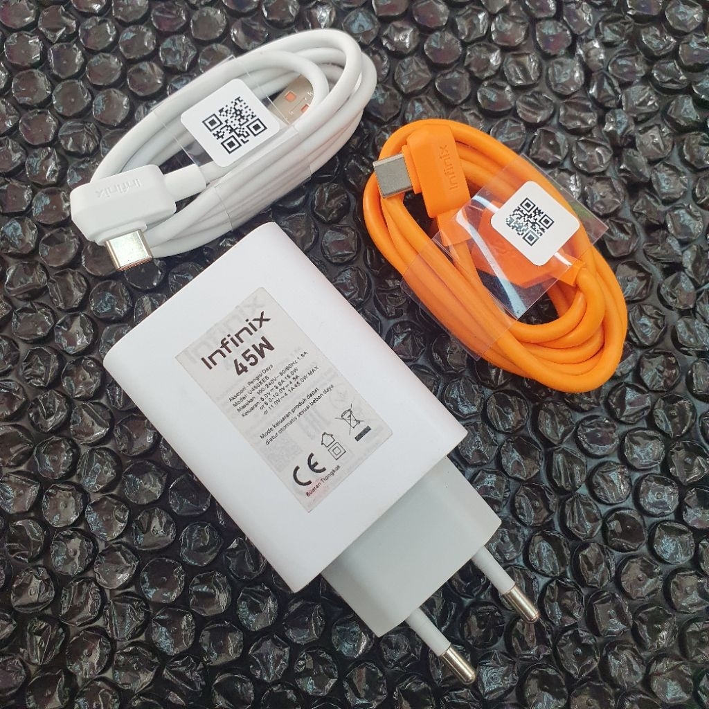 Charger infinix GT 10pro || infinix GT 20pro || Infinix 30 Pro (Kabel L) 45W Copotan HP Original 100