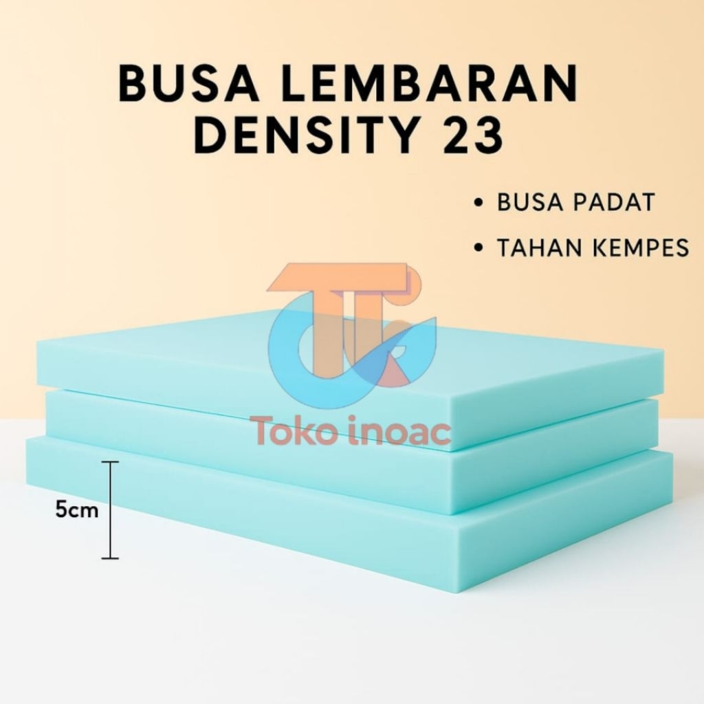 Busa Lembaran Density 23 Tebal 5cm | Alas Duduk Lesehan, Kursi Sofa, Kursi Kayu Jati, Restoran, Mult