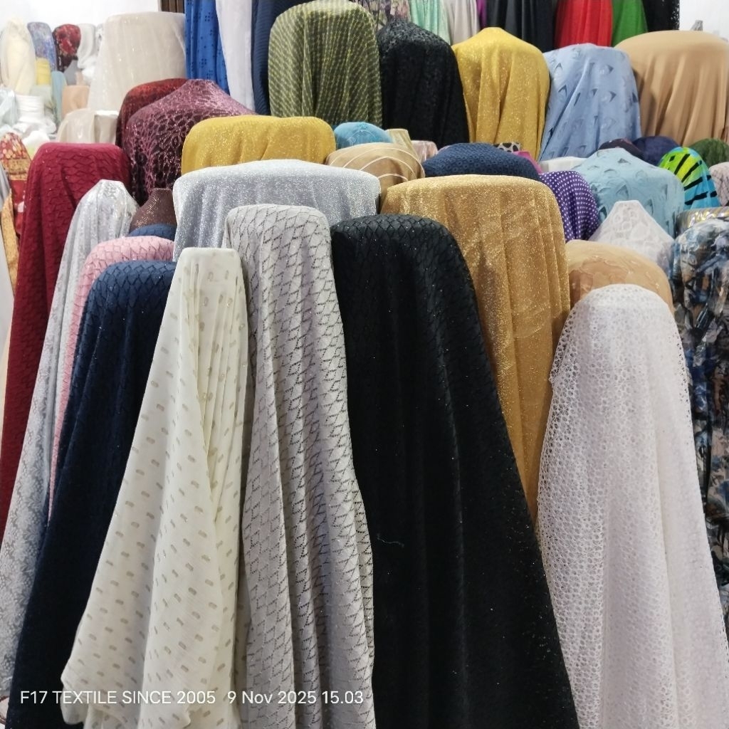 HARGA/0,5 M | BAHAN BROKAT TUNIC KEBAYA | BAHAN BROKAT TULLE PREMIUM | KAIN BURKAT BUNGA TIMBUL