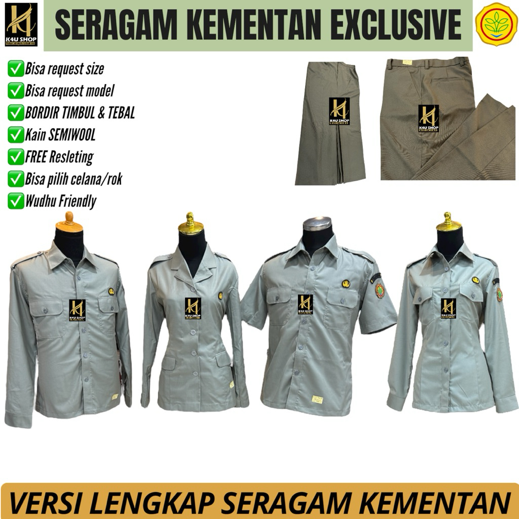 PAKAIAN SERAGAM DINAS PERTANIAN (PDH PERTANIAN) PDH KEMENTAN