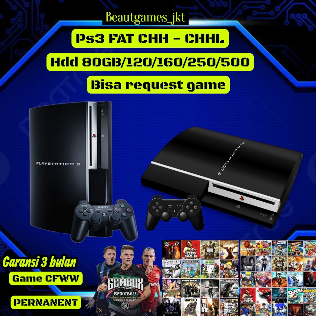 Sony PS3 Fat – Varian HDD 120GB / 160GB / 250GB / 500GB