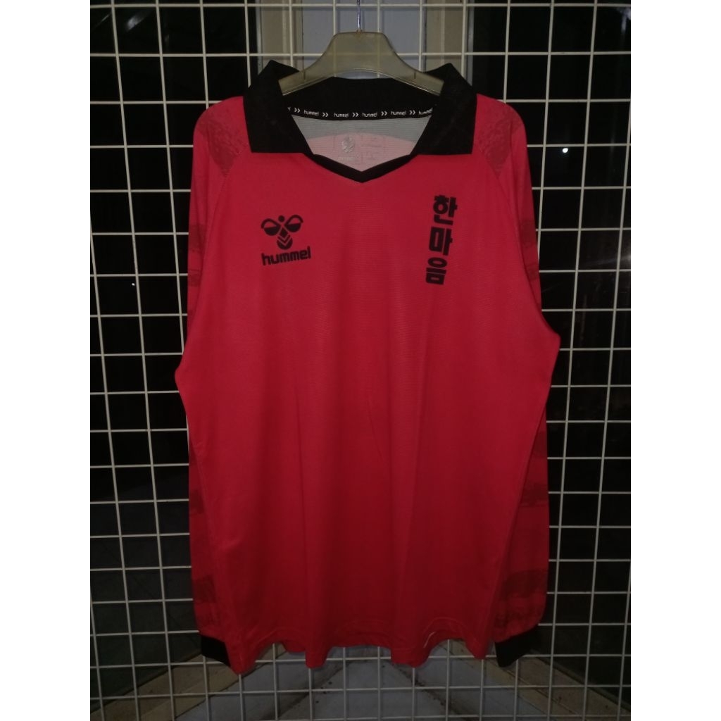 JERSEY ORIGINAL HUMMEL DESAIN KOREA SELATAN HOME 2022/2023 LONG SLEEVE/LENGAN PANJANG NO PUNGGUNG 21