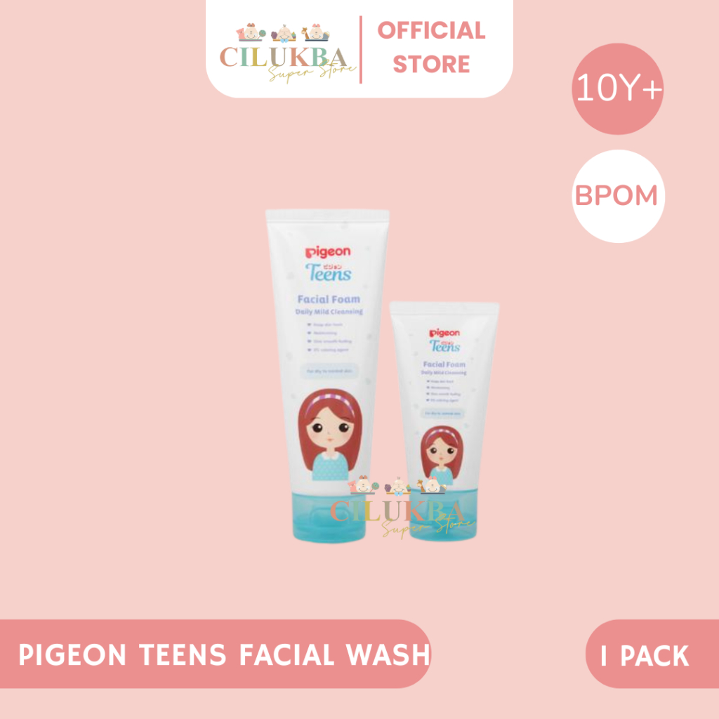 PIGEON TEENS DAILY FACIAL WASH | SABUN CUCI MUKA ANAK REMAJA | UNTUK SEMUA JENIS KULIT | PEMBERSIH W