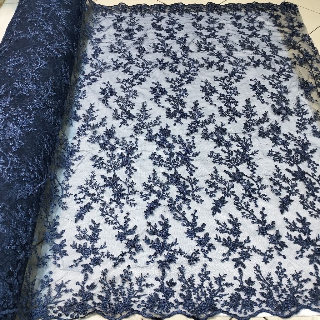 bahan kain tile zoya bordir premium/tile Jasmine Zoya mewah/tile bordir tebal antik