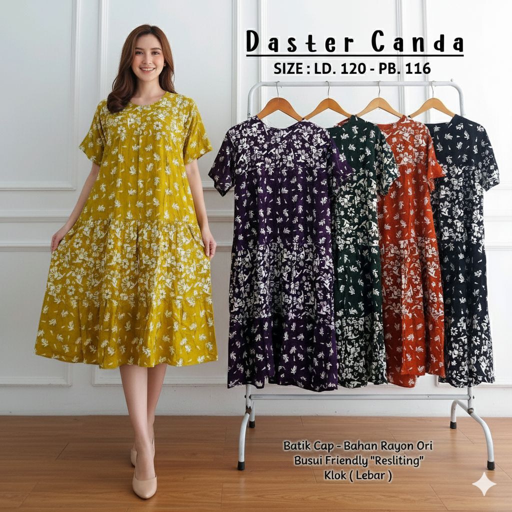 Daster Canda Payung Susun Batik Cap