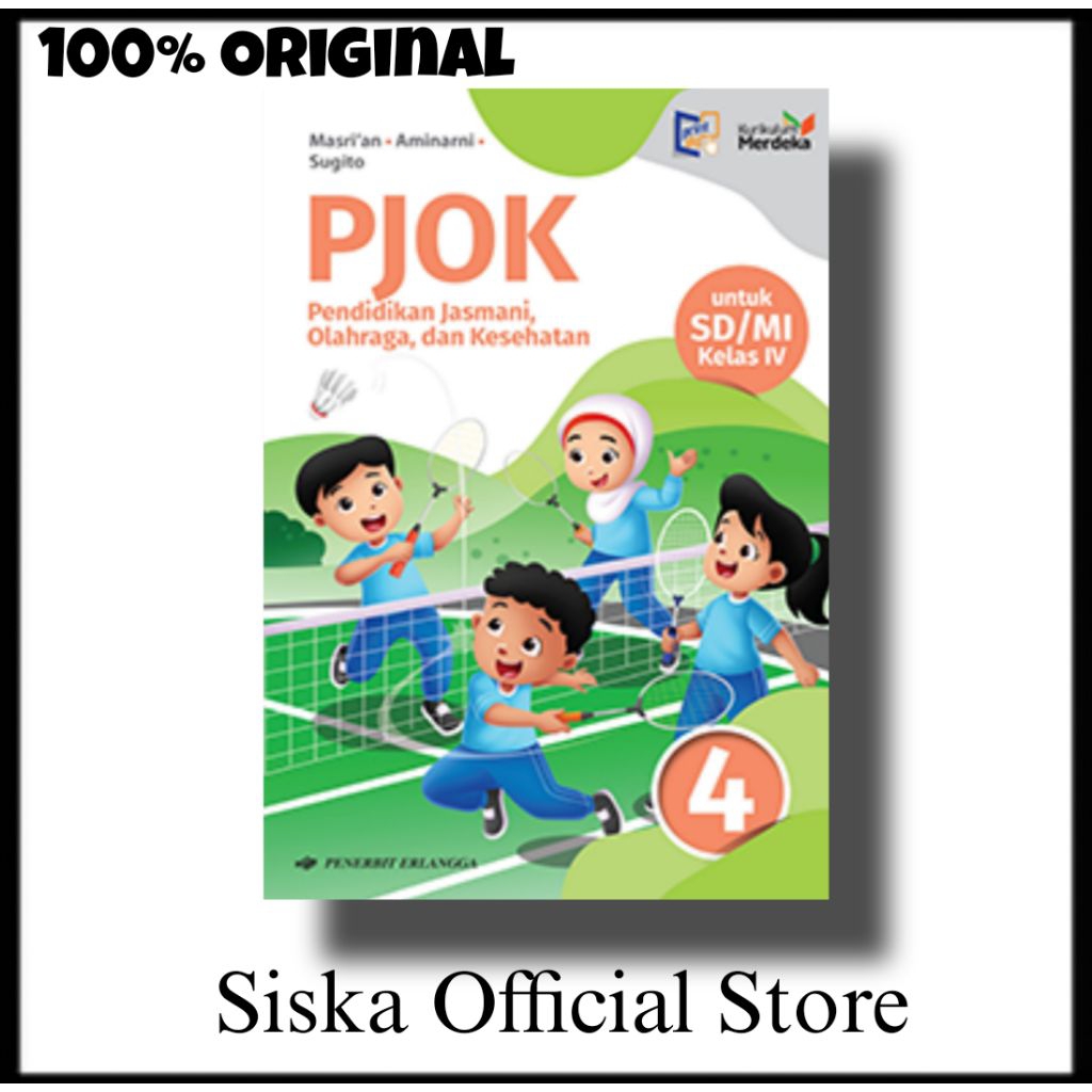BUKU PJOK KELAS 4 SD KURIKULUM MERDEKA ERLANGGA