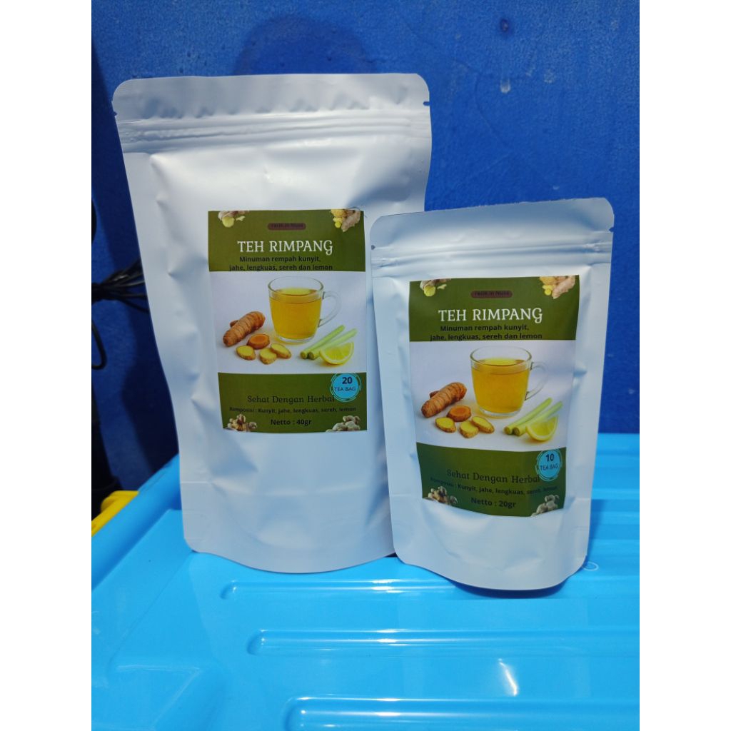 Teh Rimpang, Kunyit, Jahe, Sereh, Lengkuas Dan Lemon
