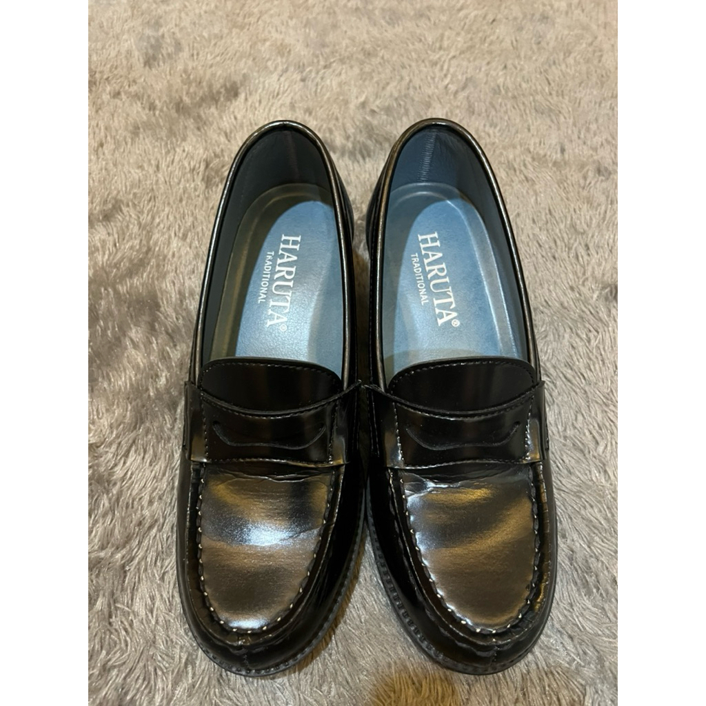 Haruta Penny Loafers Black Size 22,5cm | Preloved Like New Original