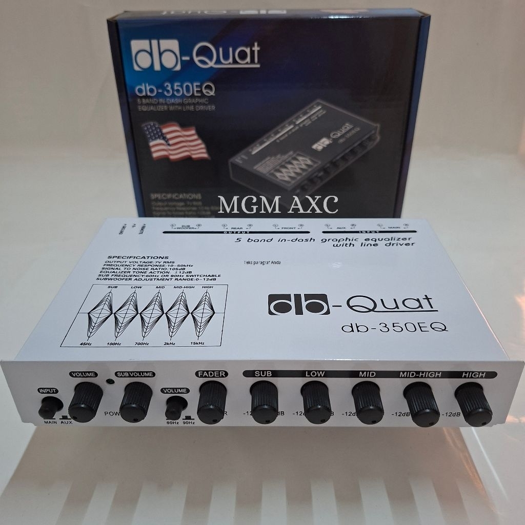 Pream Parametrik DB QUAT DB 350EQ Pream  Parametrik Equalizer profesional sound System DB QUAT DB350
