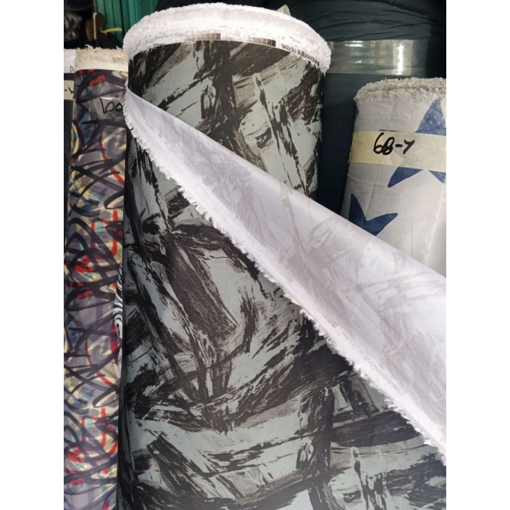 Despo motif aftrak waterproof kain tbal arahan jaket