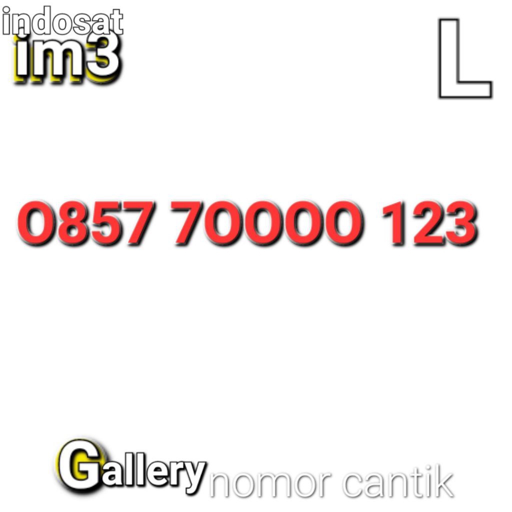 NOMOR CANTIK IM3 OOOO 123