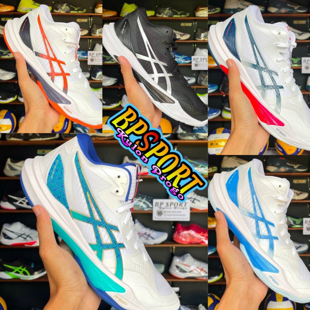 sepatu voli asics sky elite 3 mid original