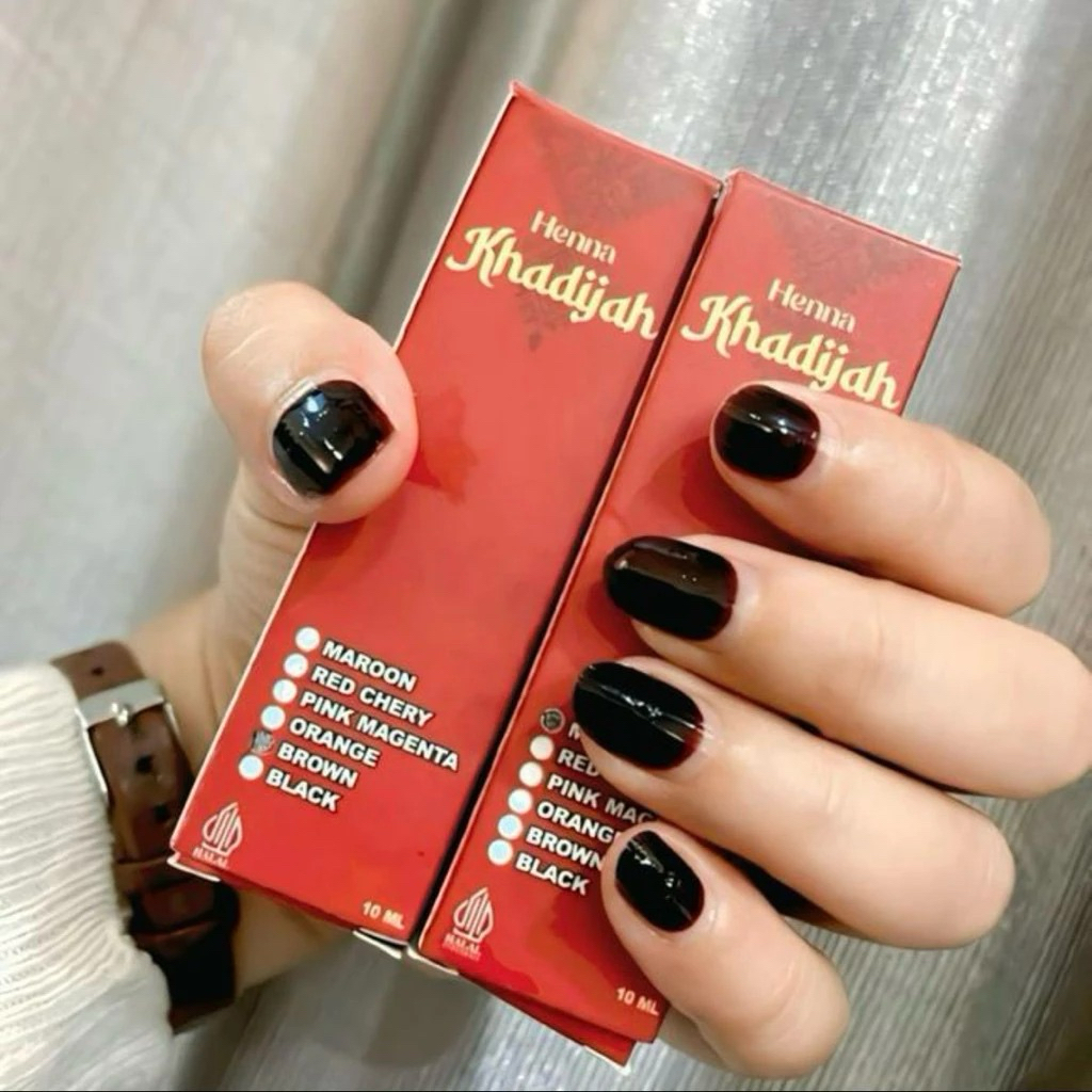 Henna Khadijah Halal & Sah untuk Sholat | Pewarna Tangan & Kuku Alami BPOM | Henna Pengantin – Merah