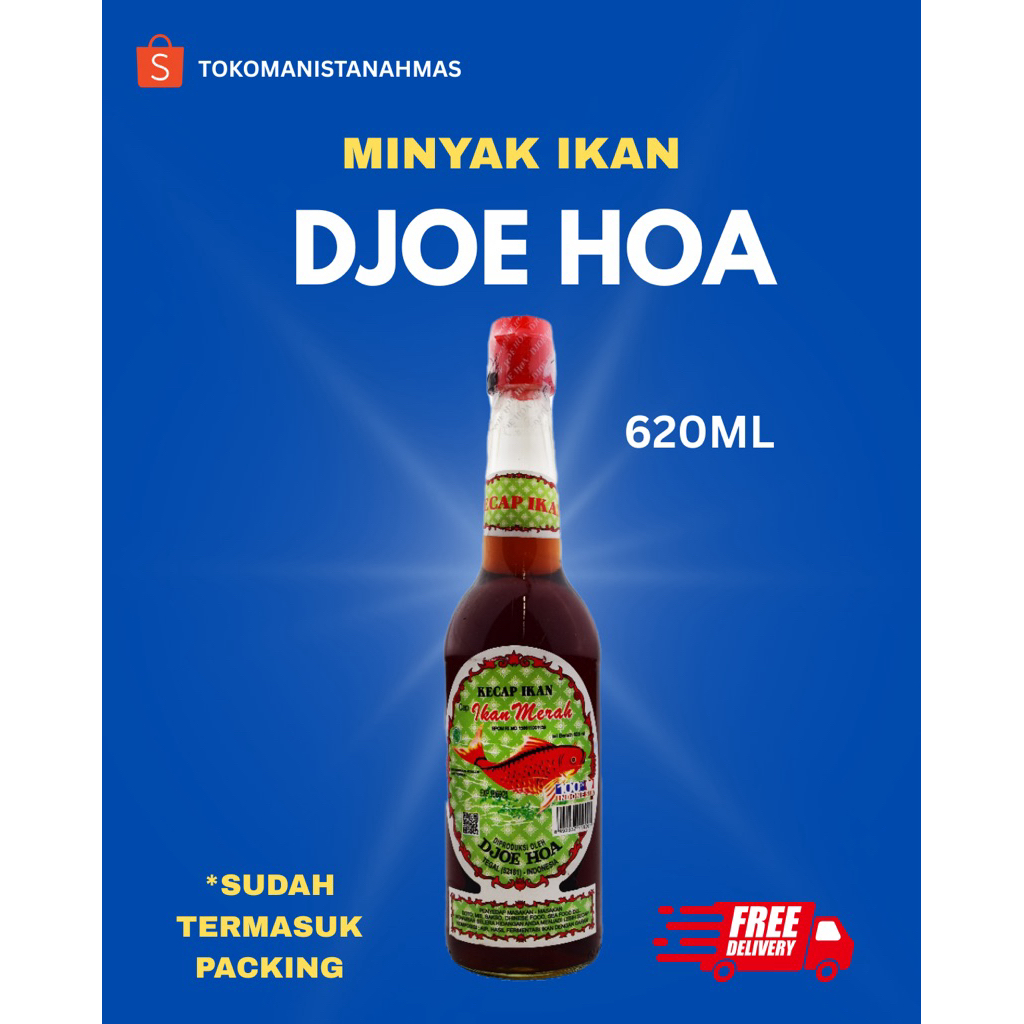 kecap ikan merah djoe hoa kecap asin (sudah termasuk packing)