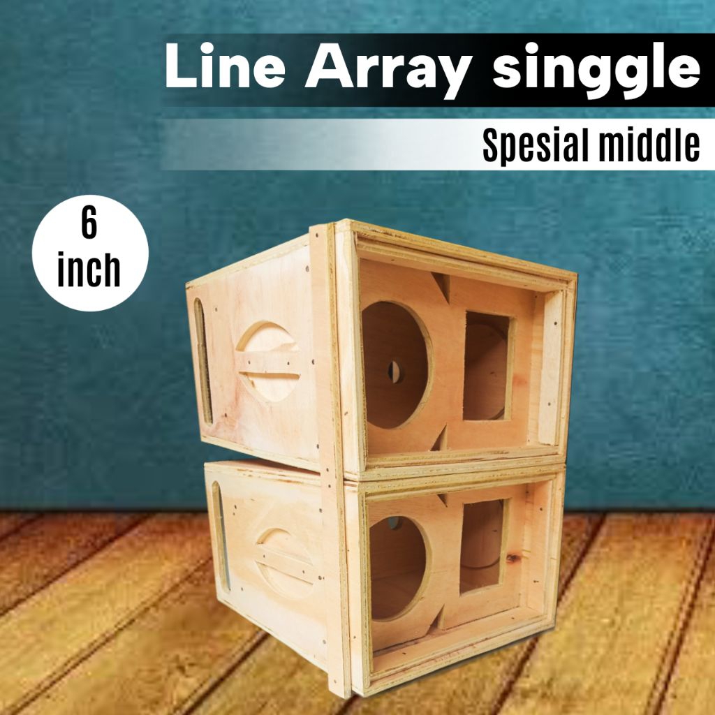 Box speaker line array 6 inch tebal 12 mm cocok untuk satu set  miniatur sound sistem siap bunyi