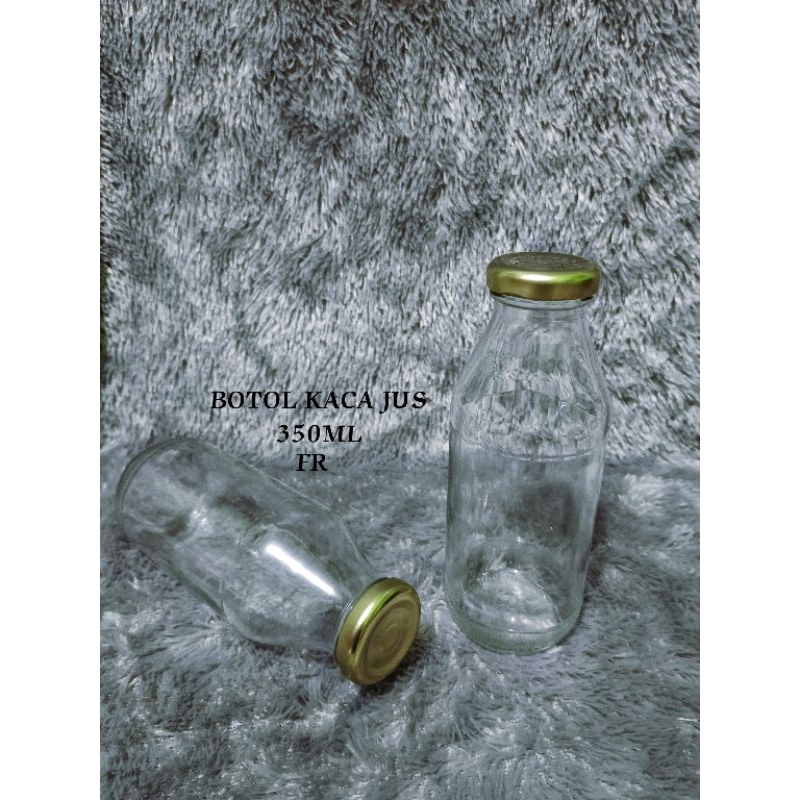 botol kaca jus 350ml botol jus 350ml tutup stainles