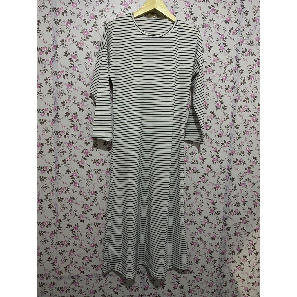 PREL0V3 BY GEMBUL GAMIS SALUR GAMIS WANITA SALUR PUTIH HITAM