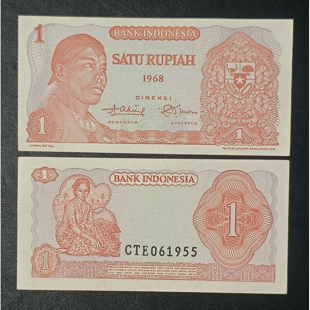 Koleksi 1 rupiah jendral Soedirman 1968