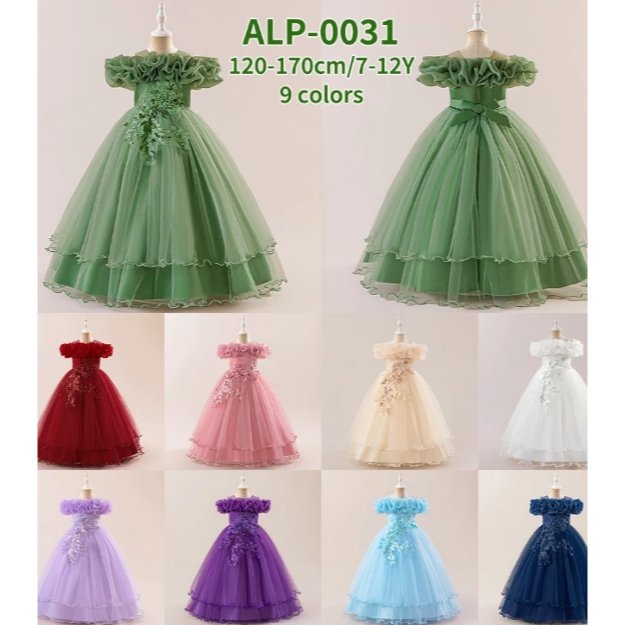 SPP2025-Gaun  natal anak dress natal anak baju natal anak gaun kembang anak dress kembang anak baju 